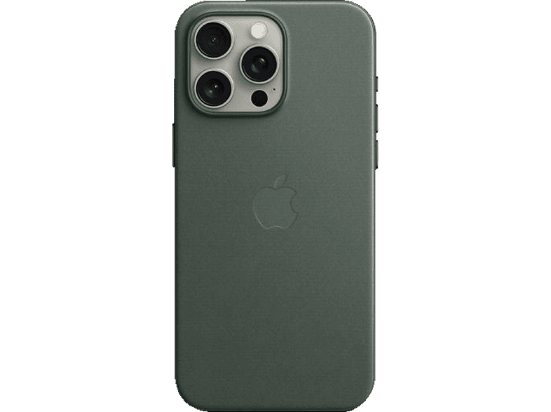 APPLE Feingewebe Case mit MagSafe, Backcover, Apple, iPhone 15 Pro Max, Immergrün