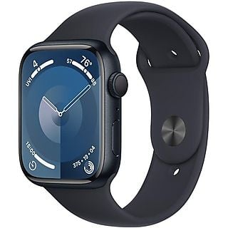 Smartwatch APPLE Watch Series 9 GPS Koperta 45mm z aluminium w kolorze północy z paskiem sportowym S/M w kolorze północy MR993QP/A