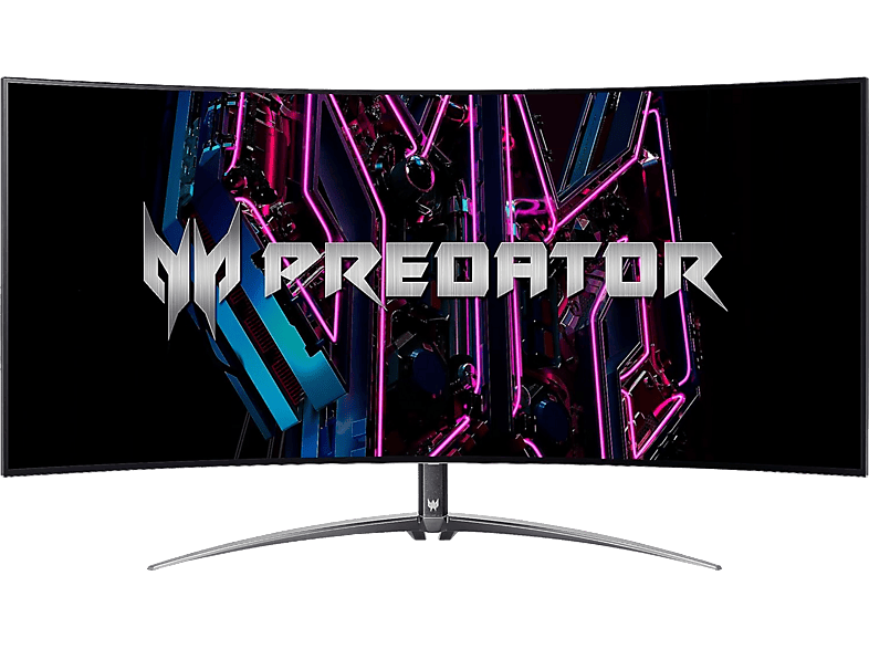 ACER Predator X45 44,5 Zoll Curved Gaming Monitor, QHD, 0,01 ms Reaktionszeit, 150 cd/m², 100 Hz, Schwarz