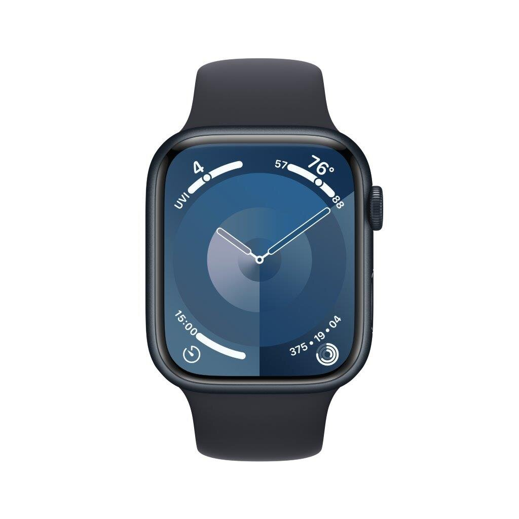 Smartwatch APPLE Watch Series 9 GPS + Cellular Koperta 45mm z aluminium w kolorze północy z paskiem sportowym S/M w kolorze północy MRMC3QP/A