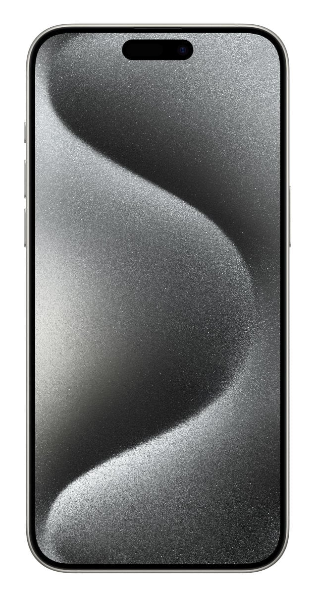 Czarny i srebrny telefon z zakrzywionym, teksturowanym wyświetlaczem.