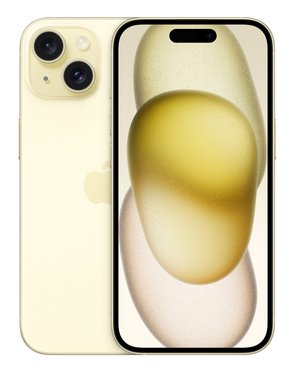 Smartfon APPLE iPhone 15 128GB Żółty MTP23PX/A