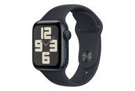 APPLE Watch SE (GPS) 40 mm - Smartwatch (M/L 150-200 mm, fluoroelastomero, Midnight/Midnight)