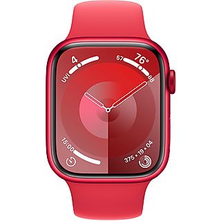 APPLE Watch Series 9 GPS 45mm Aluminiumgehäuse, Sportarmband M/L, (PRODUCT)RED