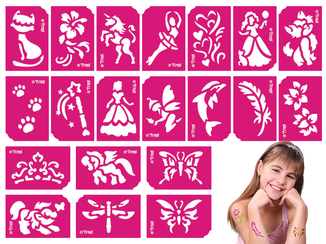 TYTOO TY50105 Lányos sablon szett 21db-os