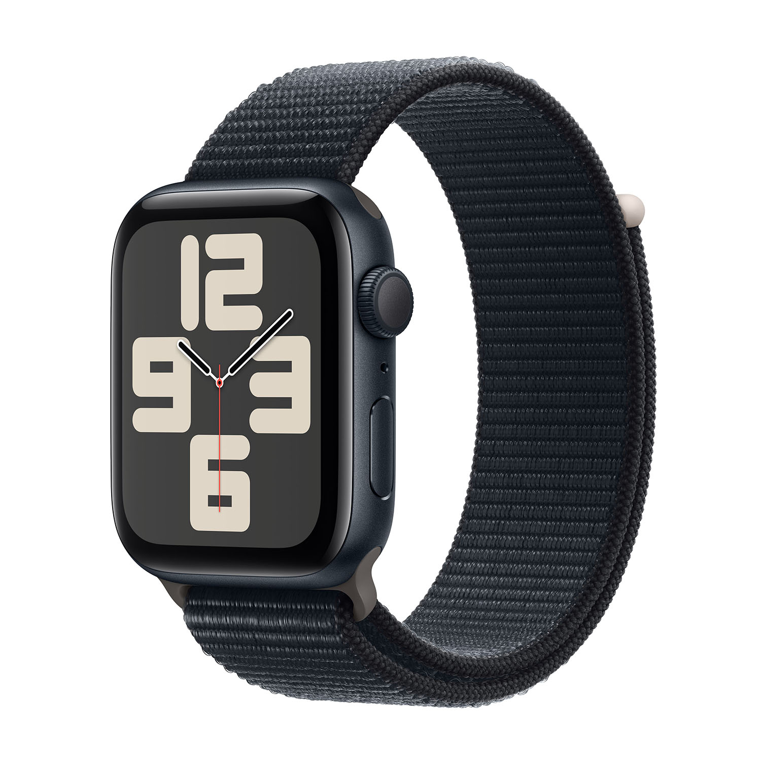 Apple Watch SE Gps, Cassa 44 mm in alluminio mezzanotte con Sport Loop 2023