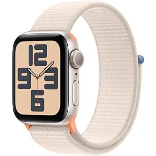 APPLE Watch SE (GPS) 40 mm - Smartwatch (Réglable en continu, Textile (Carbon Neutral), Étoile polaire/Étoile polaire)