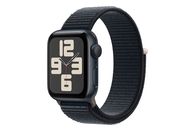 APPLE Watch SE (GPS) 40 mm - Smartwatch (Réglable en continu, Textile (Carbon Neutral), Minuit/Minuit)