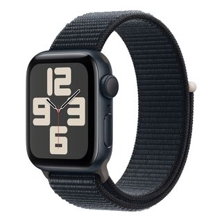 APPLE Watch SE (GPS) 40 mm - smartwatch (regolabile, tessuto (carbon neutral), mezzanotte/mezzanotte)
