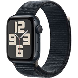 APPLE Watch SE (GPS) 44 mm - smartwatch (regolabile, tessuto (carbon neutral), mezzanotte/mezzanotte)