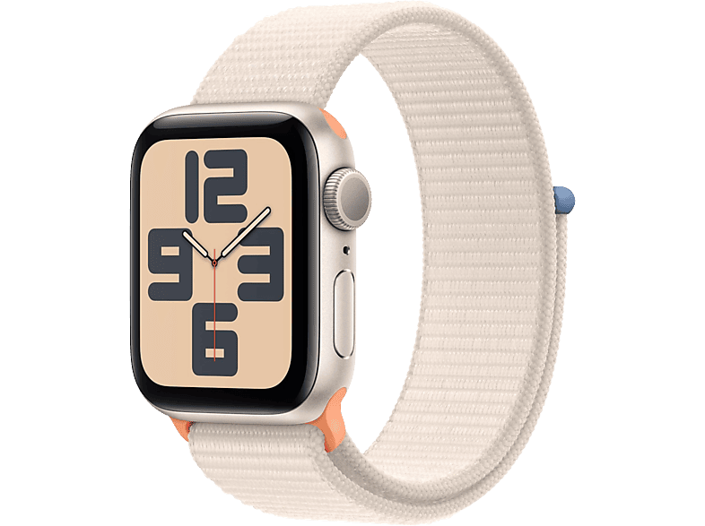 Apple Watch Se GPs 40 Mm Boîtier Aluminium Starlight Bracelet Sport Loop Starlight (mr9w3qf/a)