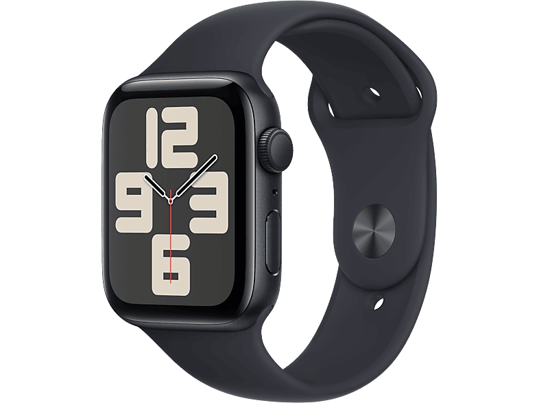 Apple Watch Se GPs 44 Mm Midnight Aluminium Kast Sport Band - M/l (mre93qf/a)