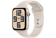 APPLE Watch SE GPS 44 mm Starlight Aluminium kast, Starlight Sport Band - M/L (MRE53QF/A)