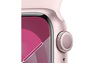 APPLE Watch Series 9 GPS 41mm Boîtier aluminium Light Pink, Bracelet Sport Light Pink - M/L (MR943QF/A)