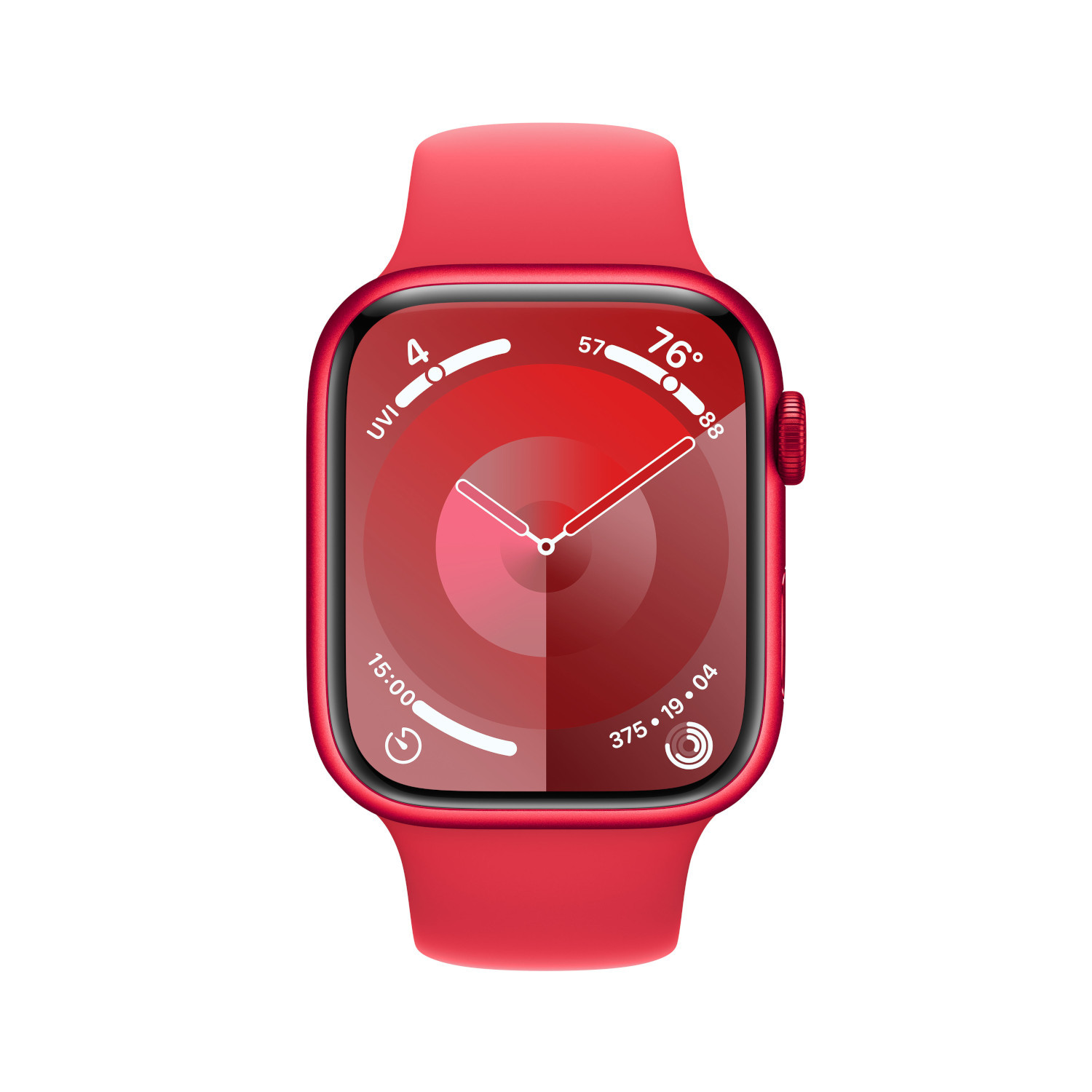 APPLE Watch Series 9 GPS 45mm Boîtier aluminium (PRODUCT)RED, Bracelet Sport (PRODUCT)RED - M/L (MRXK3QF/A)
