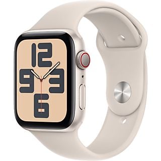 APPLE Watch SE GPS + Cellular 44 mm Sterrenlicht Aluminium Case/Sterrenlicht Sport Band - S/M