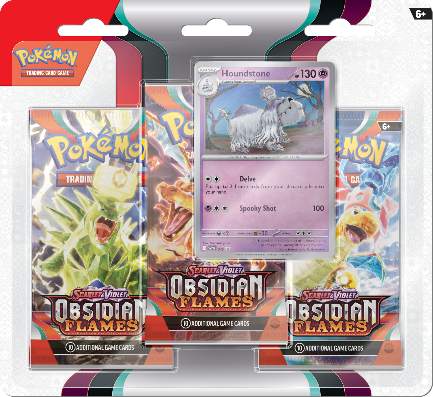 3 Booster Scarlet et Violet: Obsidian Flames (Blister) UK