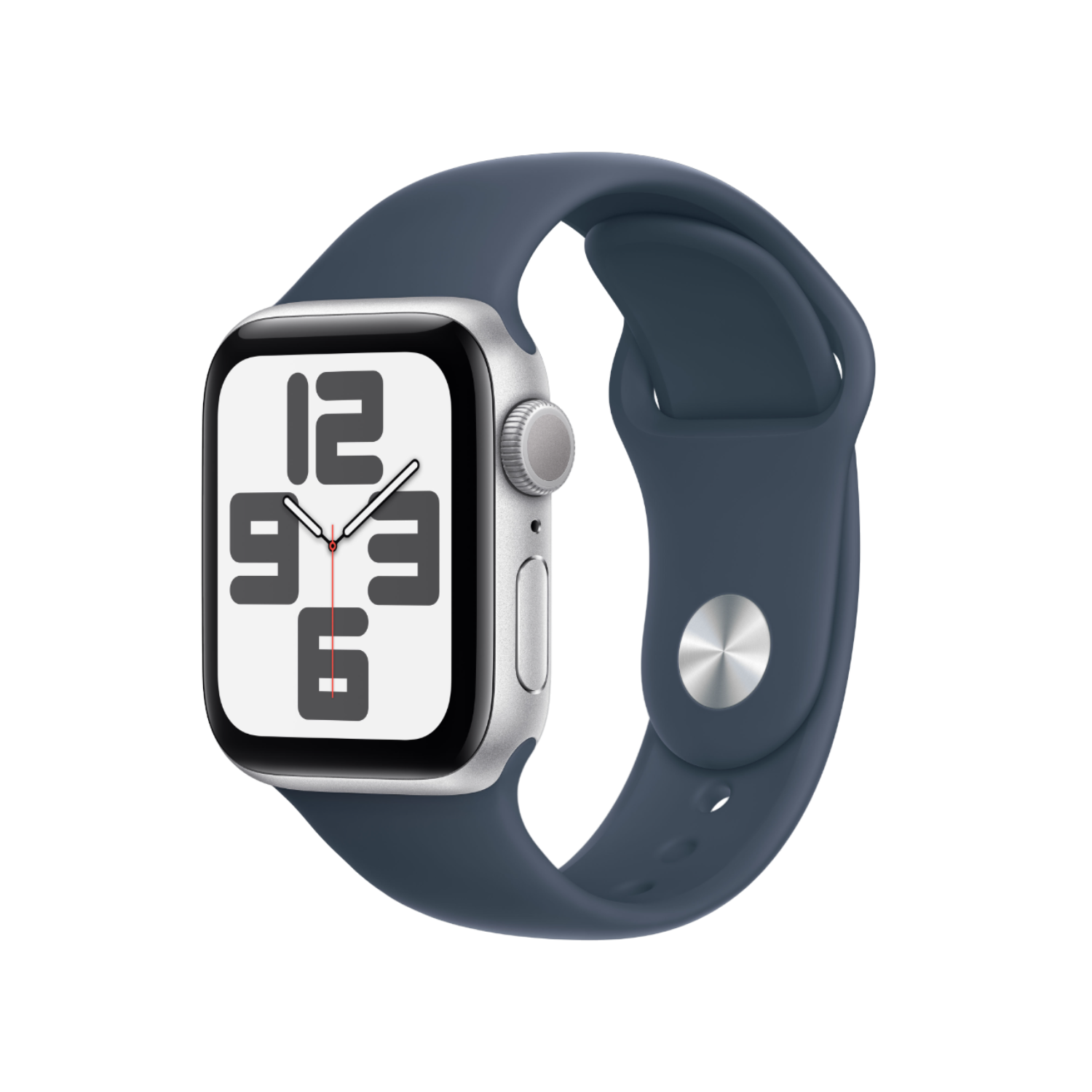 APPLE Watch SE GPS 40 mm Zilver Aluminium Case Stormblauw Sport Band S M