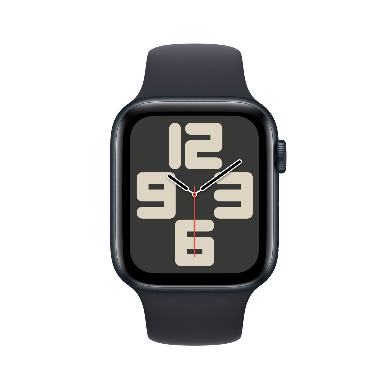 APPLE Watch SE GPS + Cellular 44 mm Boîtier aluminium Midnight, Bracelet Sport Band Midnight - S/M (MRH53QF/A)