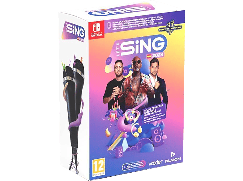 Nintendo Switch Let´s Sing 2024 + 2 Micro