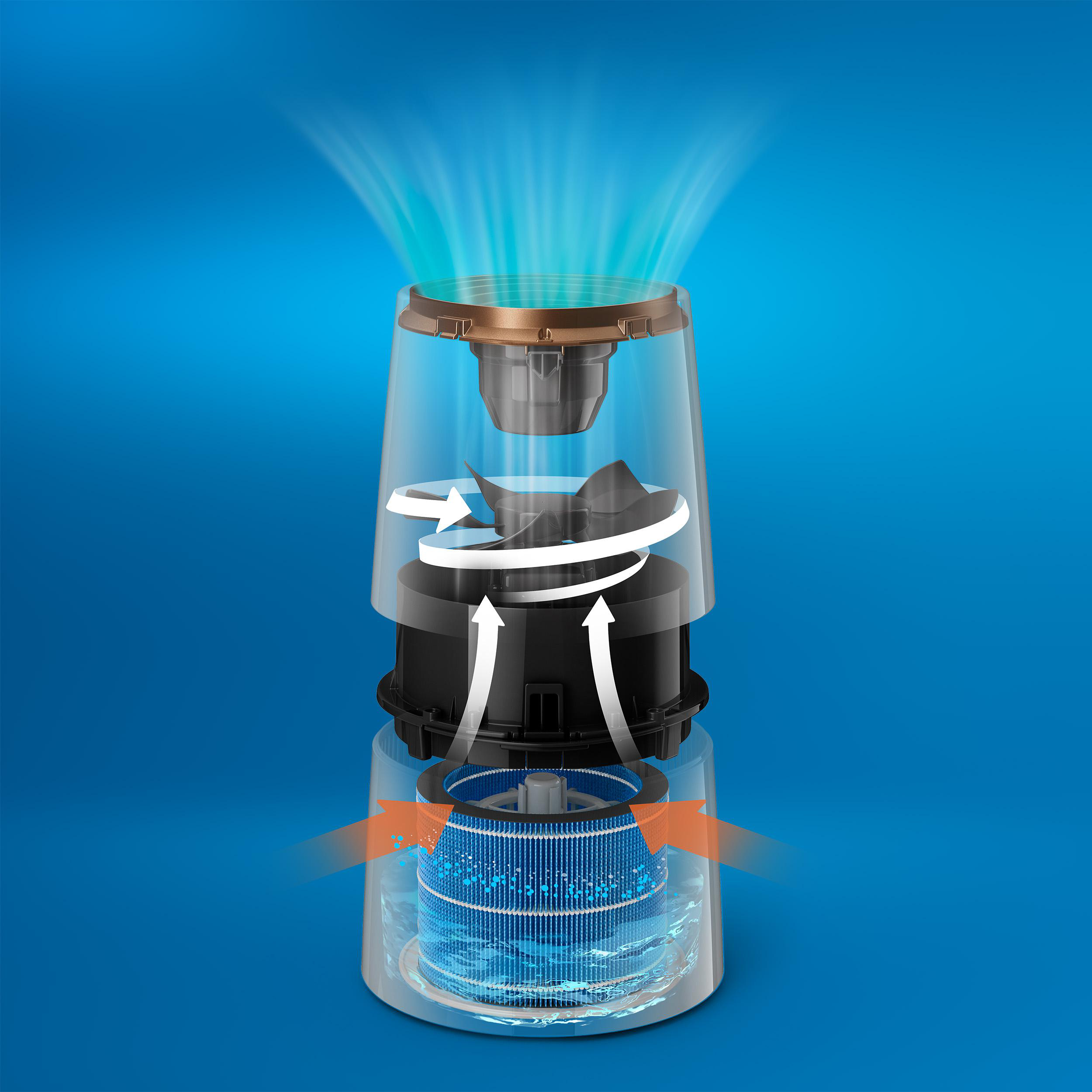 FILTRE CYLINDRIQUE À Lamelles Adapté Pour Philips Autoclean FC9236/03 - Foto 4