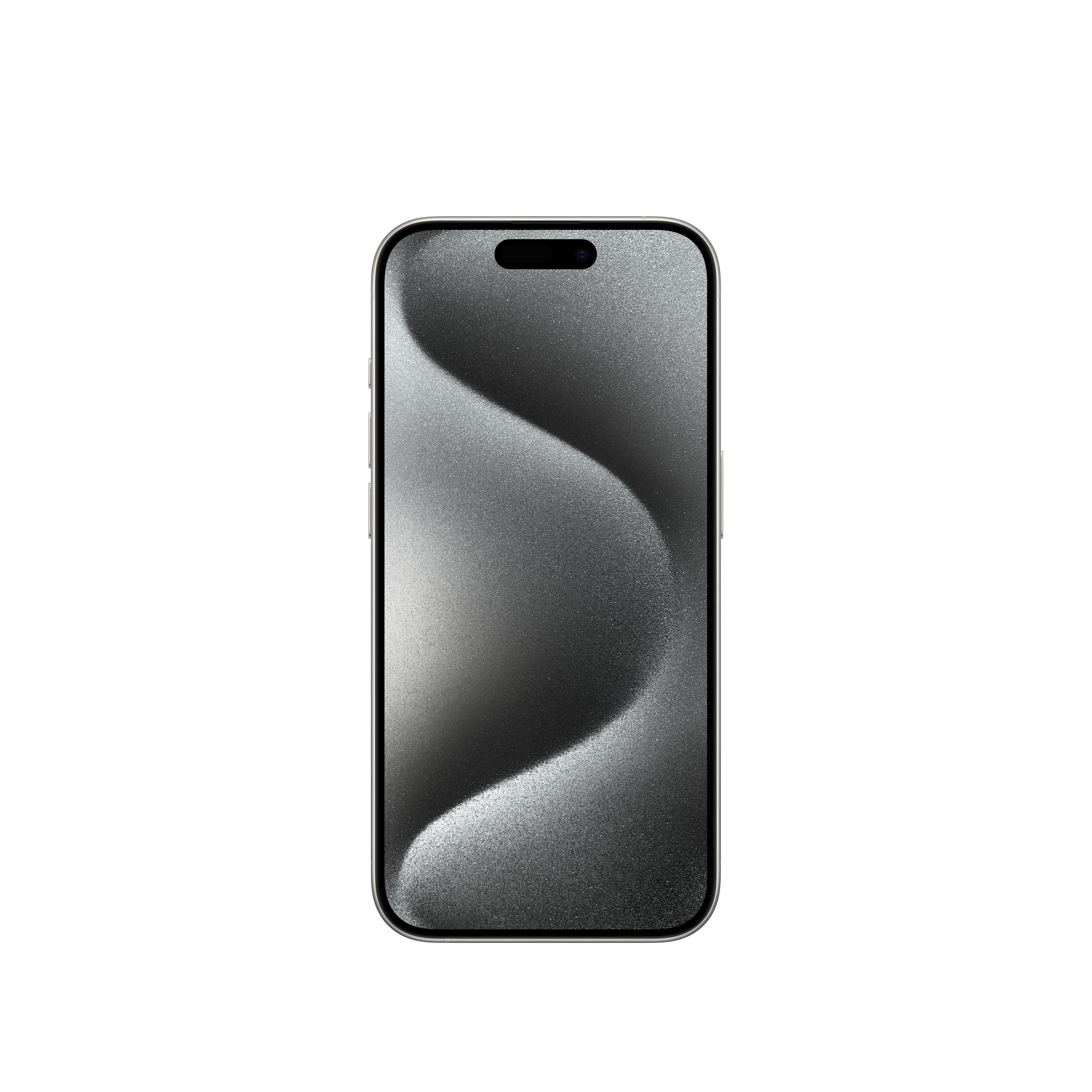 APPLE iPhone Titan 15 5G Weiß Pro SIM 128 Dual GB