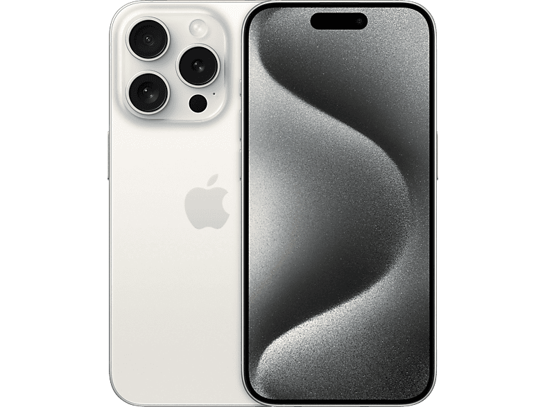 APPLE iPhone 15 Pro 5G 256 GB Titan Weiß Dual SIM