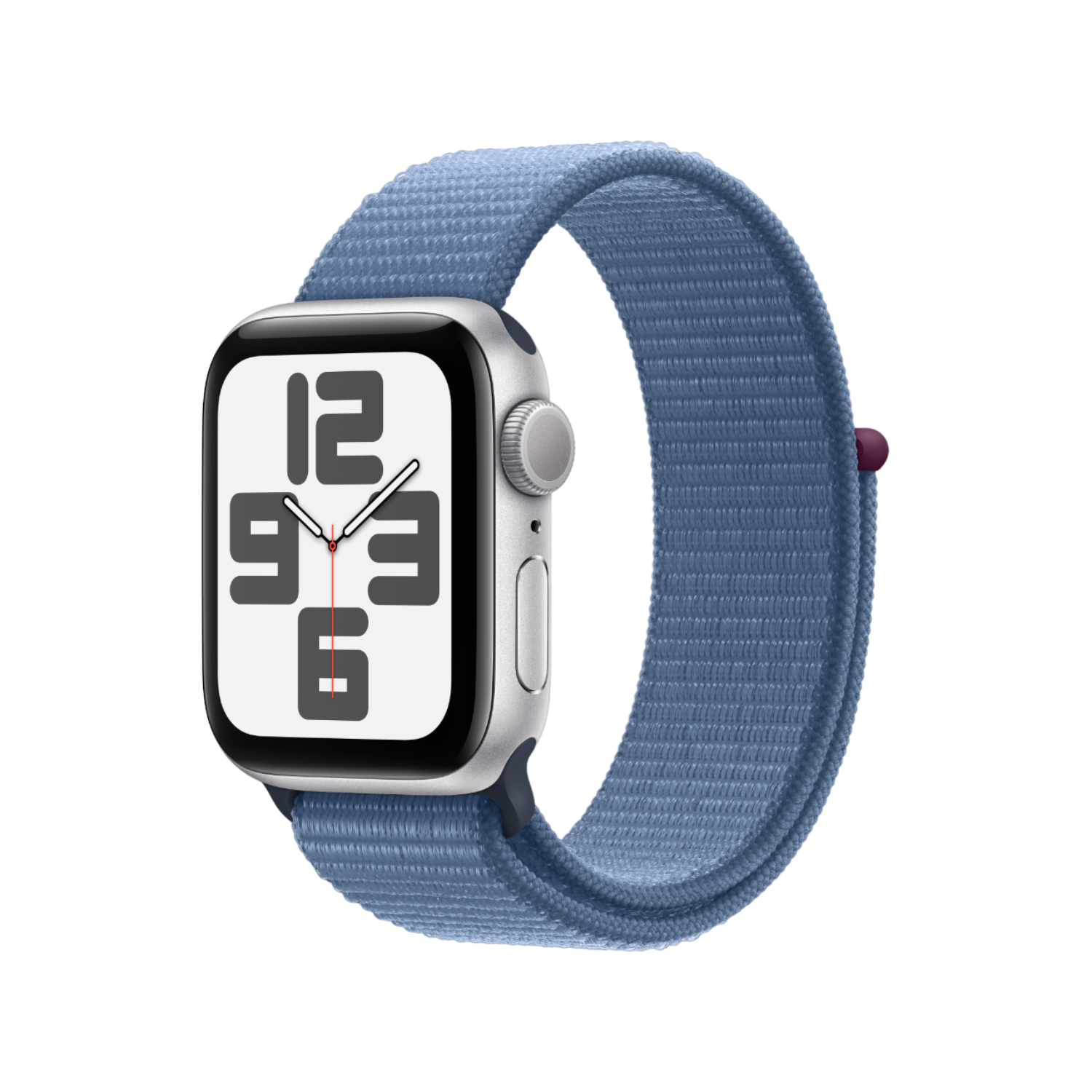 Apple Watch SE - 40mm - Silver Aluminium Case with Winter Blue Sport Loop