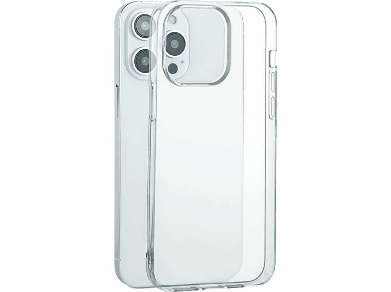 Funda móvil - ISY Clear ISC 1036, Para iPhone 15 Pro, Termoplástico, Salpicaduras, Impactos, Transparente