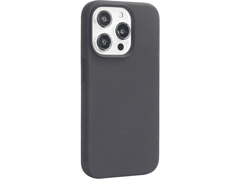 Funda móvil - ISY ISC 2335, Para Apple iPhone 15 Pro Max, Silicona, Antisalpicaduras, A prueba de golpes, Negro