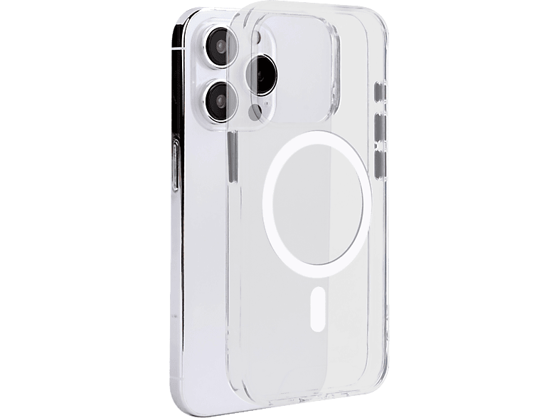 Funda móvil - ISY ISC 1112 MagISY, Para iPhone 15 Pro, Poliuretano, Transparente
