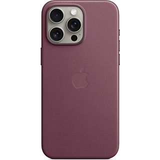 APPLE Funda de trenzado fino con MagSafe para el iPhone 15 Pro Max, Rojo mora