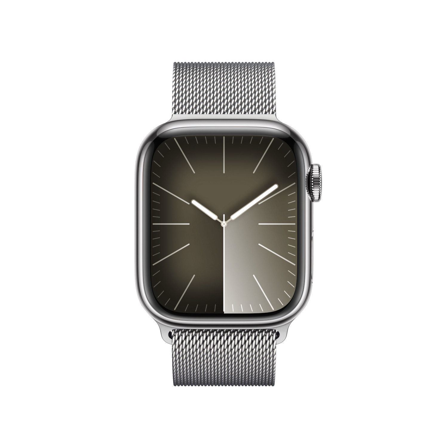 APPLE Watch Series 9 GPS + Cellular 41 mm Silver Stainless Steel kast, Silver Milanese Loop (MRJ43QF/A)