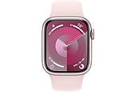 APPLE Watch Series 9 GPS + Cellular 41 mm Pink Aluminium kast, Light Pink Sport Band - S/M (MRHY3QF/A)