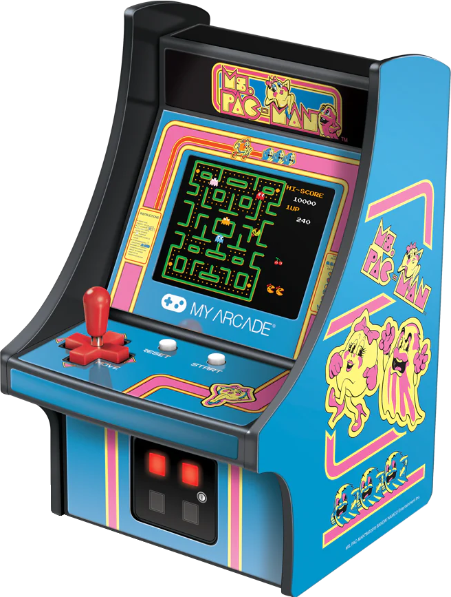 MY ARCADE Ms. Pac-Man Micro Player Retro Arcade hordozható játékkonzol