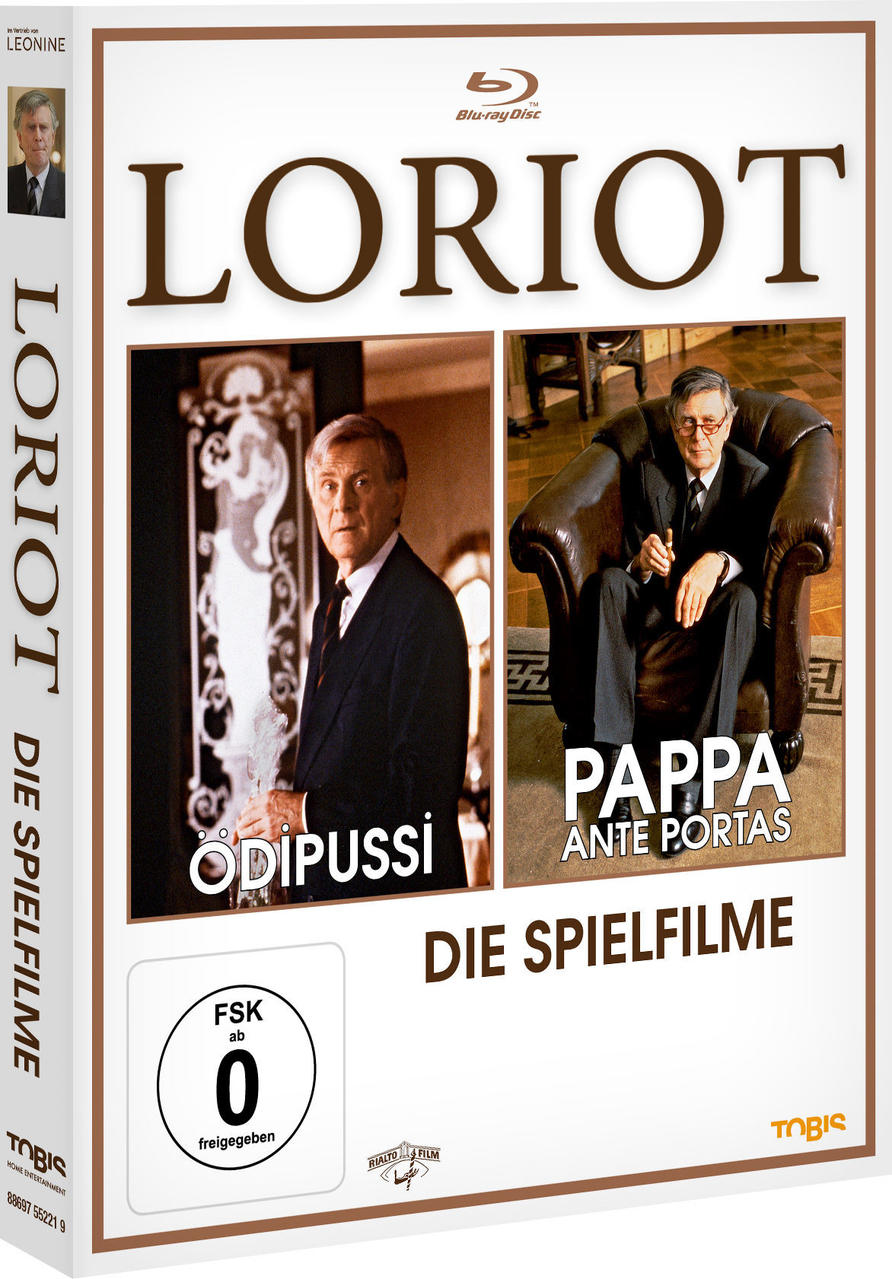 DVD-Cover des Films. Enthält Loriots Bild und den Titel 'Die Spielfilme'.