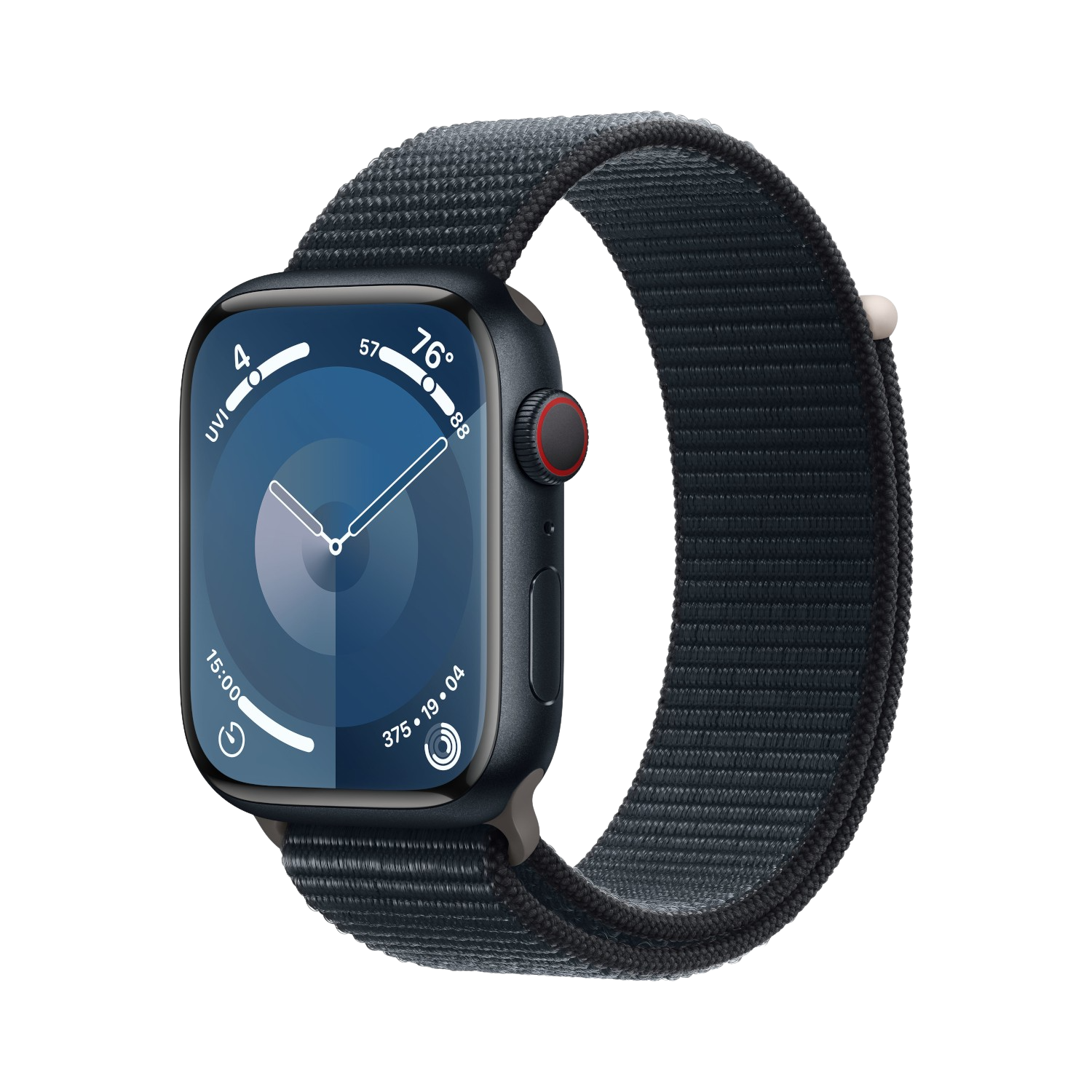Apple Watch Series 9 Cellular 45 Mm Middernacht Aluminium Case/middernacht Sport Loop