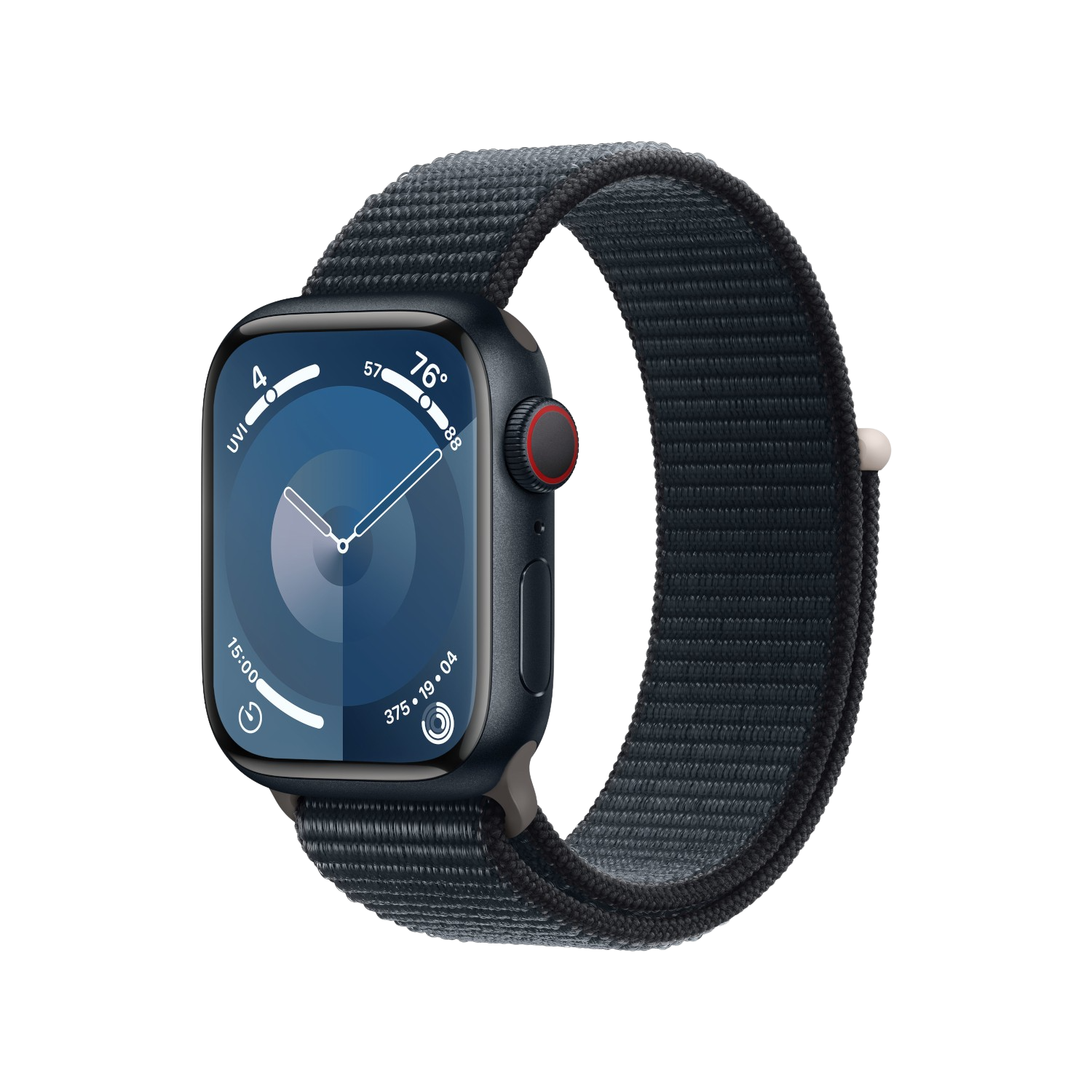 Apple Watch Series 9 Cellular 41 Mm Middernacht Aluminium Case/middernacht Sport Loop