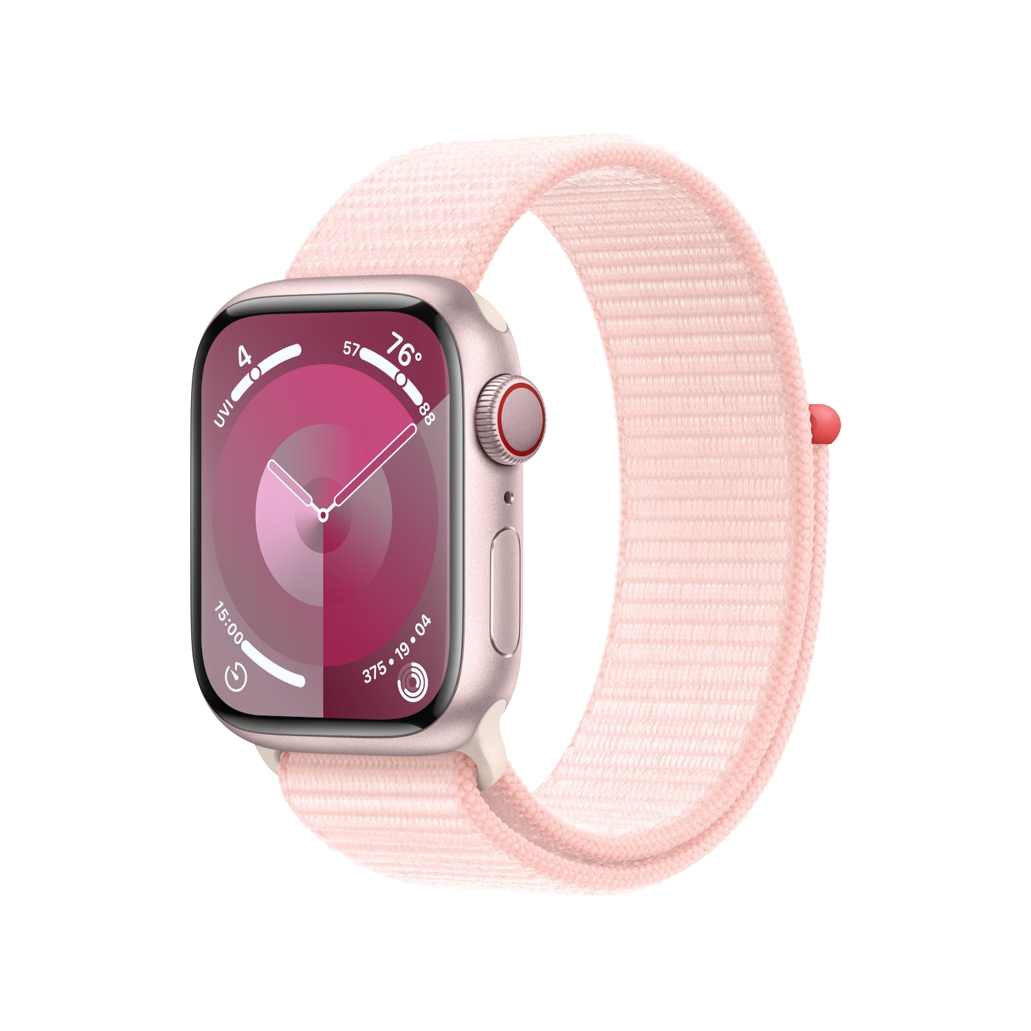 Apple Watch Series 9 Cellular 41 Mm Roze Aluminium Case/lichtroze Sport Loop
