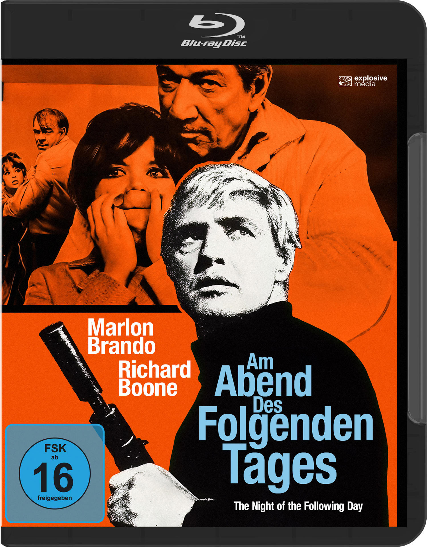 DVD-Cover für den Film 'Am Abend des Folgenden Tages'. Mit Marlon Brando und anderen.