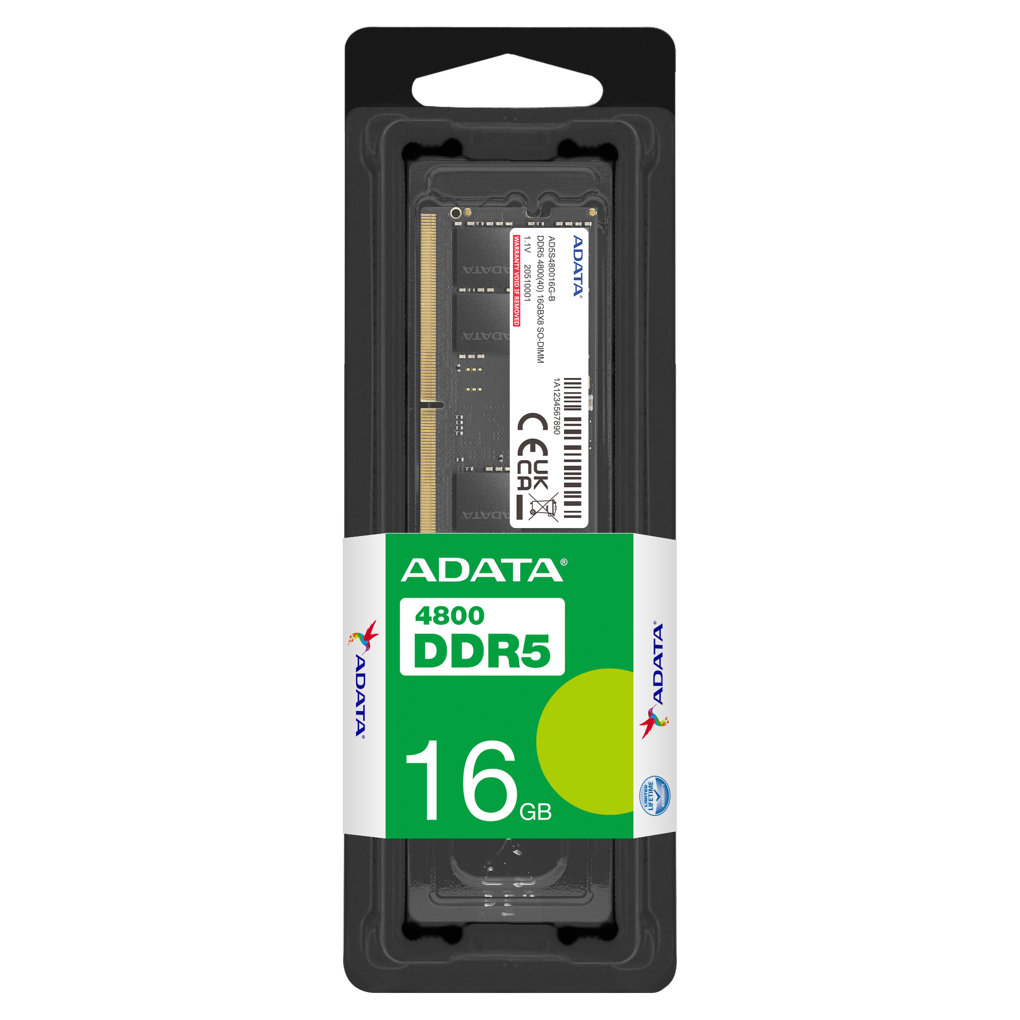 Premier 16GB DDR5 4800MHz CL40 Tek Modül SODIMM Laptop Ram AD5S480016G-S