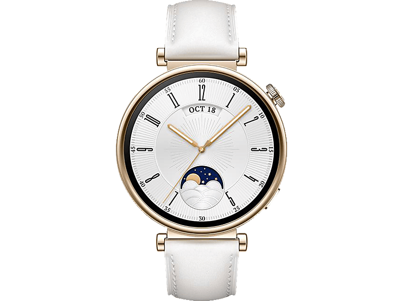 HUAWEI WATCH 190 – 4 41 Weiß 120 GT Smartwatch Leder, mm