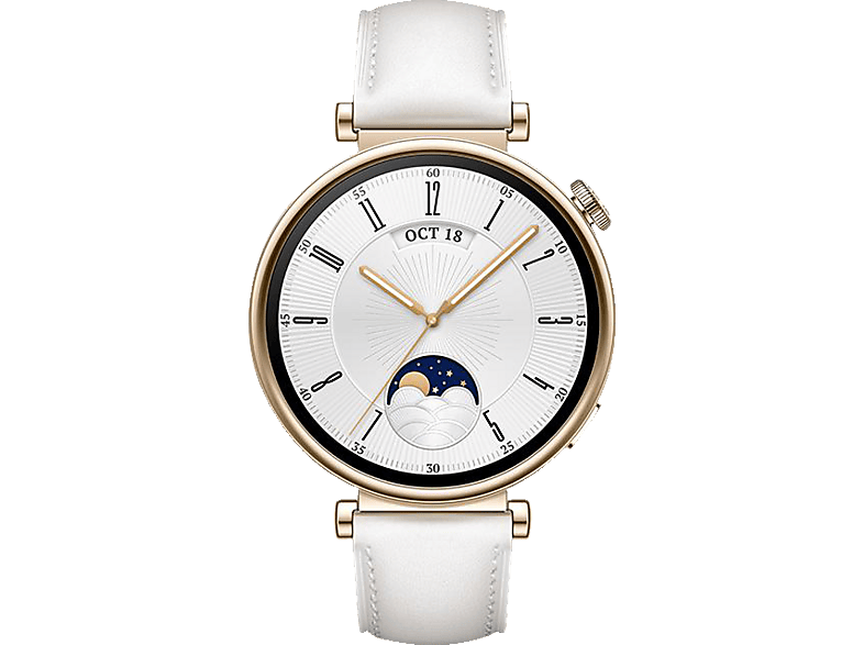 HUAWEI WATCH GT Leder, Weiß 41 190 – Smartwatch 120 4 mm