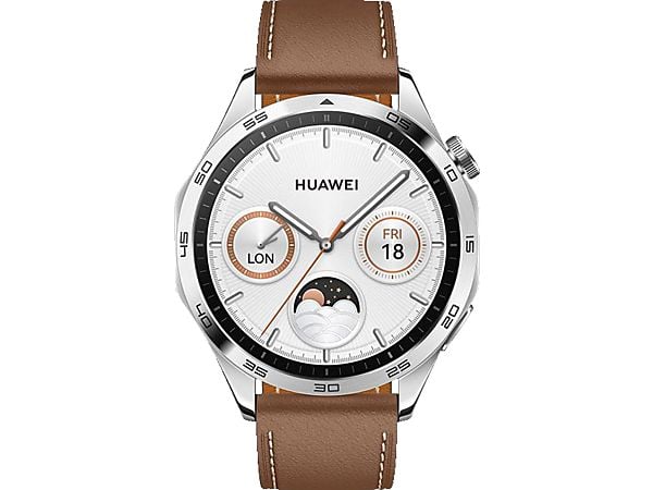 Huawei Watch GT 4 46 Smartwatch Leder, Braun