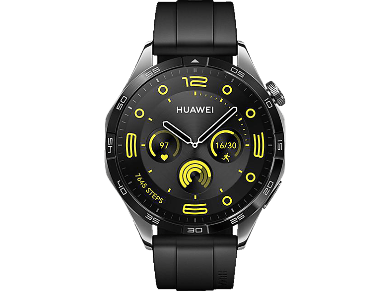 Schwarz 4 Smartwatch 140 210mm, HUAWEI Fluorelastomer, - WATCH GT 46