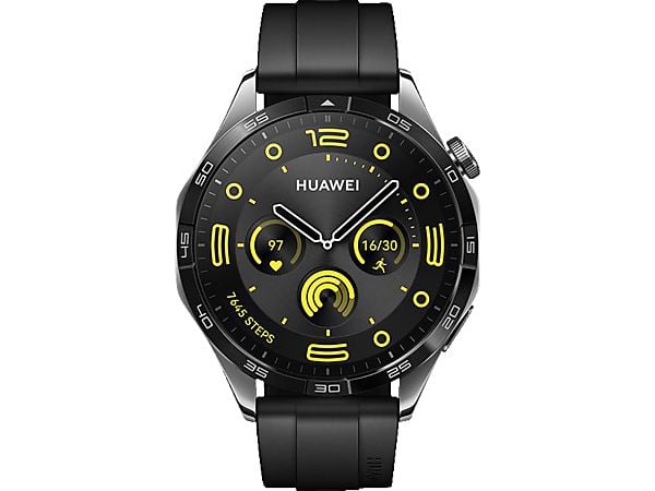 Huawei Watch GT 4 46 Smartwatch Fluorelastomer, Schwarz