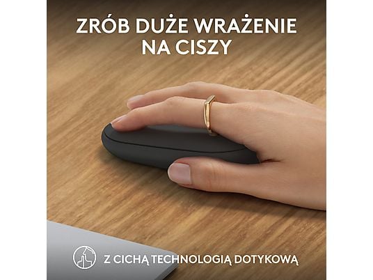 Mysz bezprzewodowa LOGITECH Pebble Mouse 2 M350s Grafitowy 910-007015