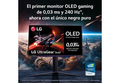  LG Monitor para juegos Ultragear™ OLED QHD de 27 con