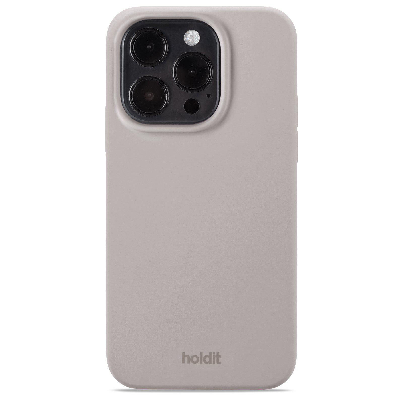 HOLDIT Silicone Case, Backcover, Taupe iPhone 15 Apple, Pro