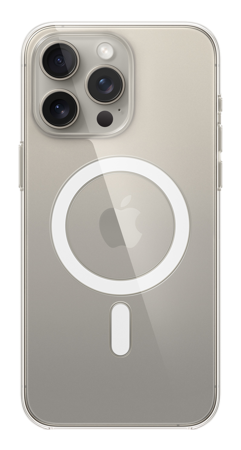 APPLE Étui transparent avec MagSafe - Housse de protection (Convient pour le modèle: Apple iPhone 15 Pro Max)